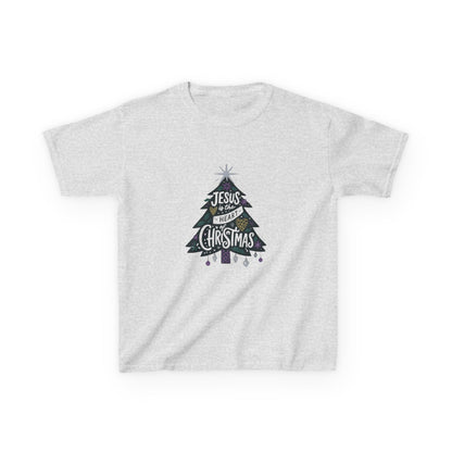 Jesus is the Heart of Christmas Tee - Dinosaur Kids Shirt