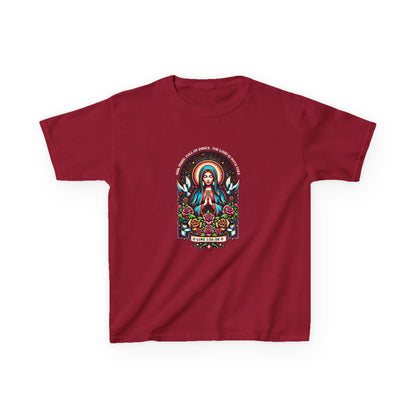 Virgin Mary Graphic Tee - Christmas Kids Shirt