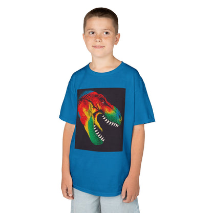 Colorful Dinosaur Kids Tee, Fun T-Shirt for Boys and Girls, Perfect for Birthdays, Playdates, Gifts, and Holiday Celebrations