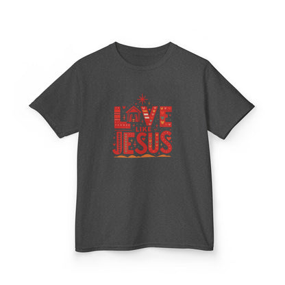 Love Like Jesus Christmas Dinosaur Kids Tee