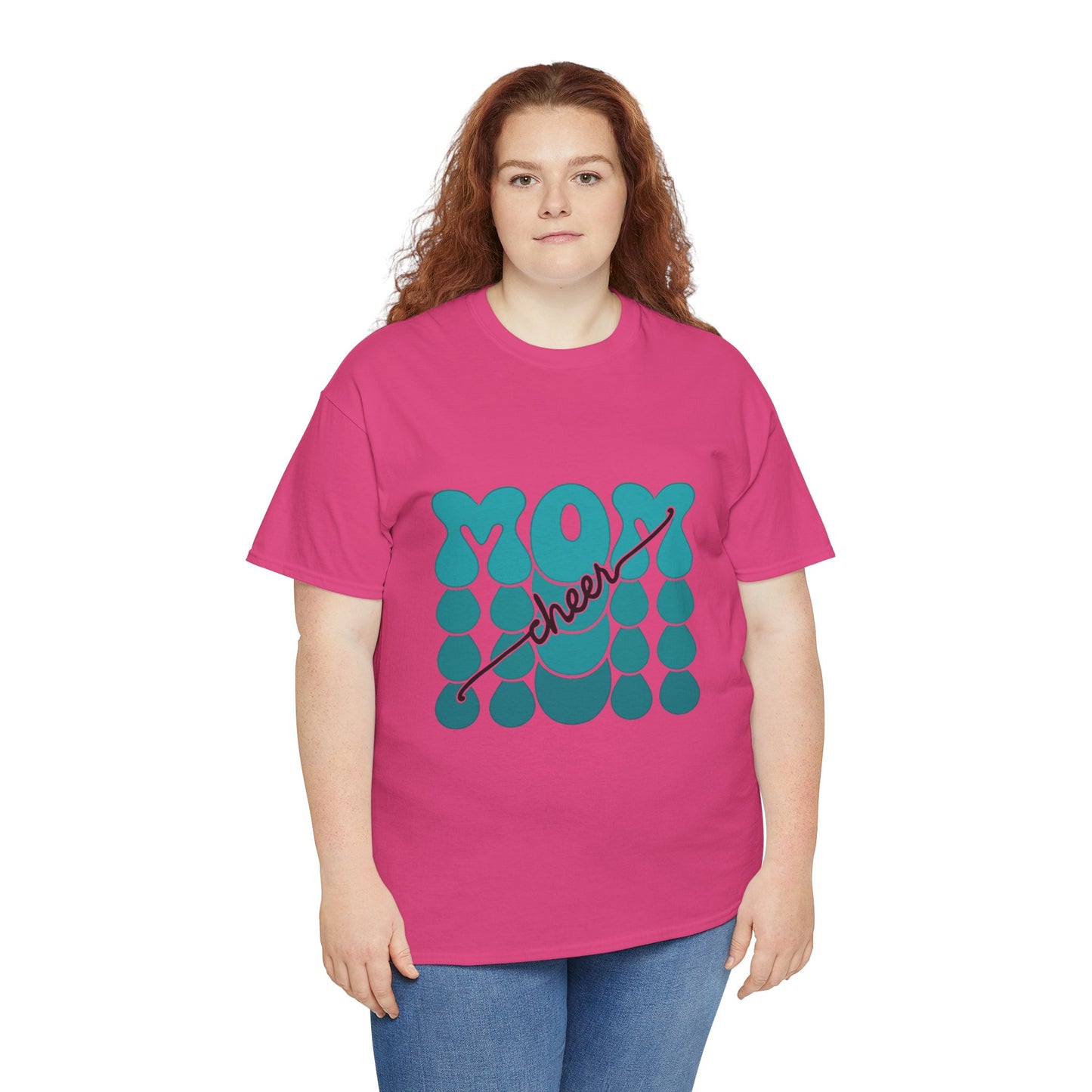 MOM Cheer – Turquoise Spirit Tee
