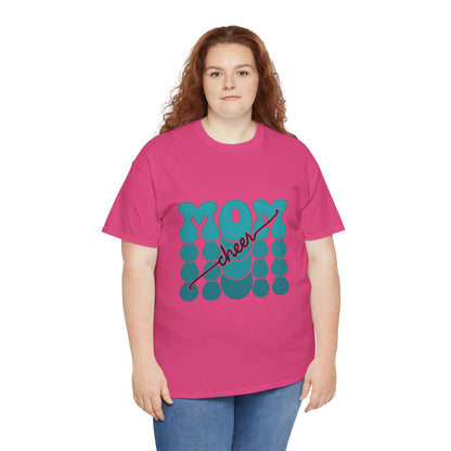 MOM Cheer – Turquoise Spirit Tee