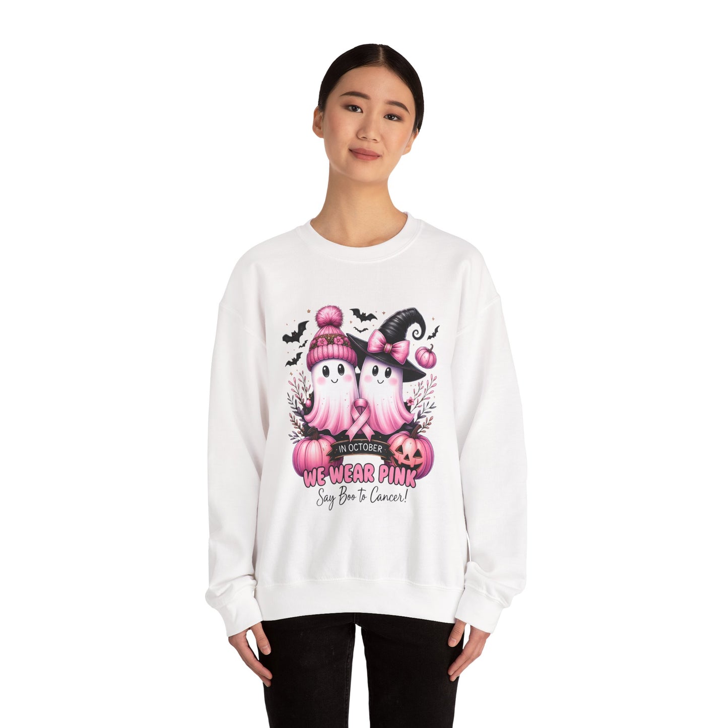 Boo-tiful Breast Cancer Awareness Halloween Crewneck