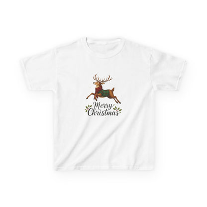 Reindeer Merry Christmas Kids Tee - Holiday Fun!