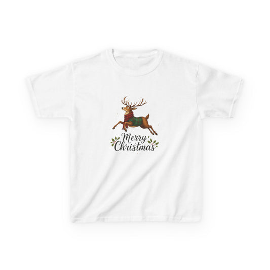 Reindeer Merry Christmas Kids Tee - Holiday Fun!