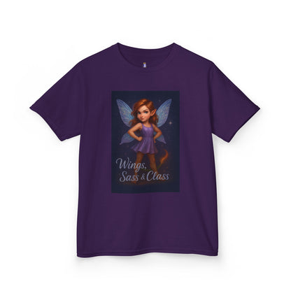 Whimsical Fairy Kids Tee, Magical Gift for Birthdays, Playdates, Dance Class, Cute Summer Shirt, Wings Sass & Class