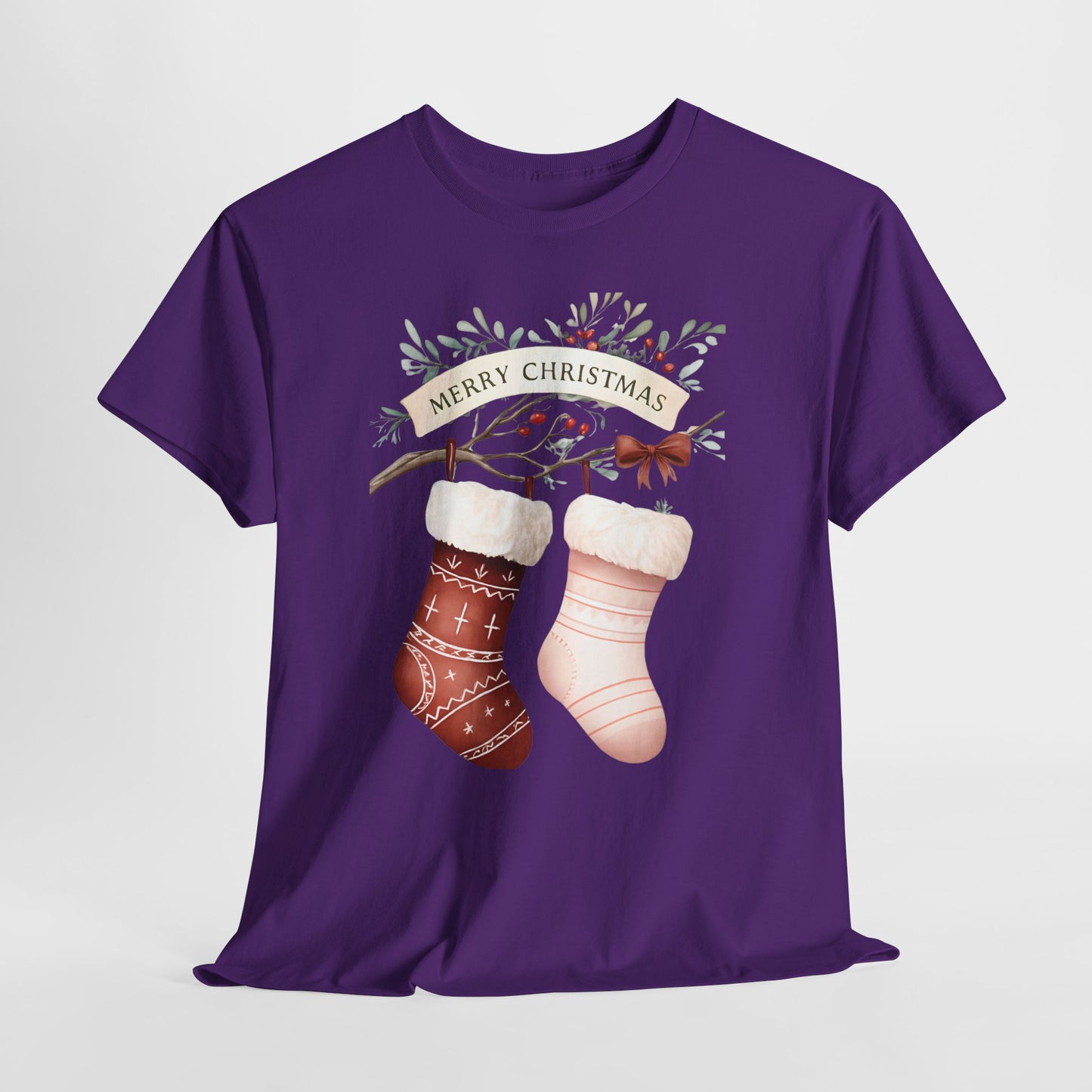 Watercolor Christmas Stocking Tee - Hope & Love