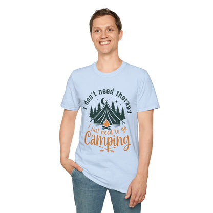Camping Therapy Unisex T-Shirt | Outdoor Enthusiast Gift | Nature Lover Tee | Adventure Shirt | Camping Apparel