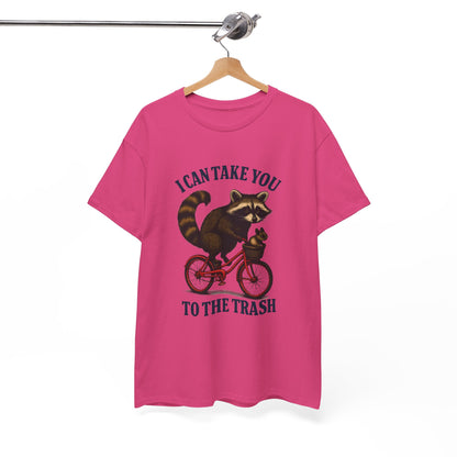 Cotton Tee Vintage Raccoon Bicycle Graphic Shirt