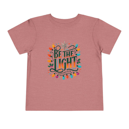 Christmas Toddler Tee - BE THE LIGHT, Matthew 5:14