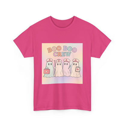 Boo Boo Crew Nurse Ghost T-Shirt – Cute Pastel Halloween Medical Tee