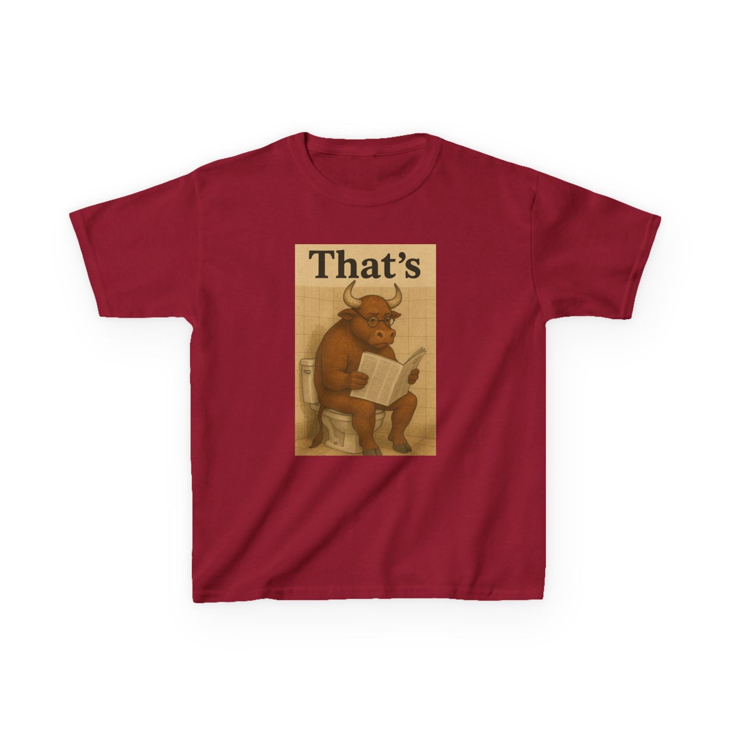 Bull Market Bathroom Break - Funny Kids Tee