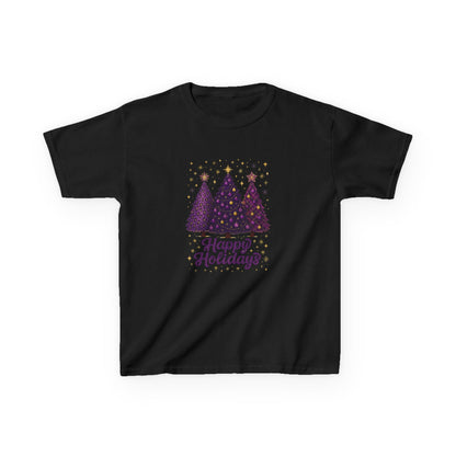 Happy Holidays Dino Trees Kids Tee