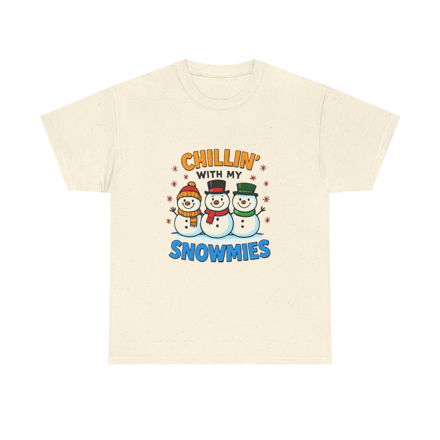 Relajándome con mis amigos de la nieve - Camiseta de concienciación sobre el cáncer