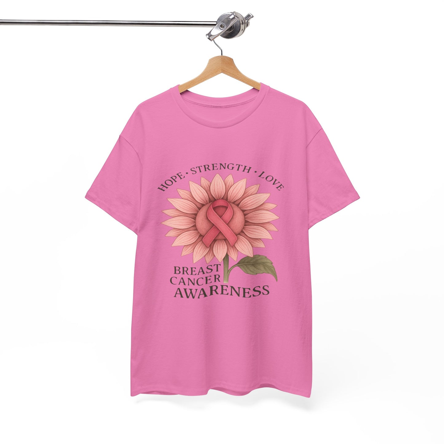 Hope Flower Breast Cancer Awareness Tee