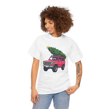 Pink SUV Christmas Tree Tee