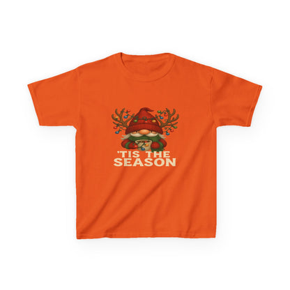 Gnome Dino 'Tis The Season Kids Christmas Tee