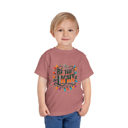 Christmas Toddler Tee - BE THE LIGHT, Matthew 5:14