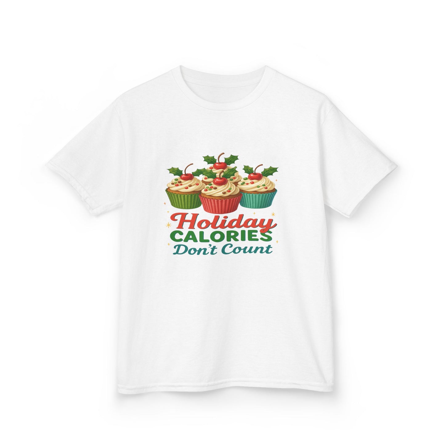Holiday Calories Don't Count Dino Cupcake Tee