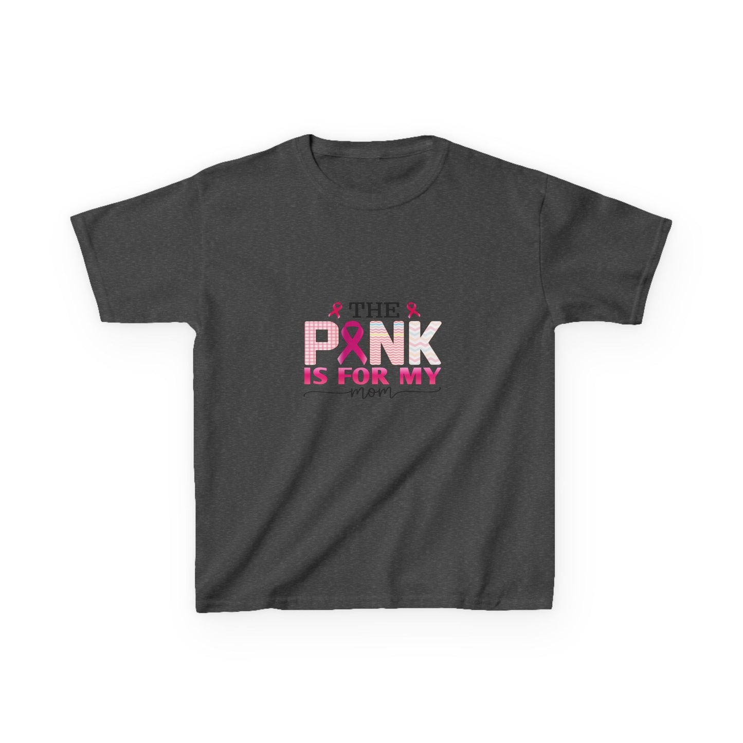 Pink Ribbon Mom Dinosaur Tee - Breast Cancer Awareness
