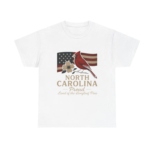 NC Pride: Cardinal, Dogwood & State Flag Tee
