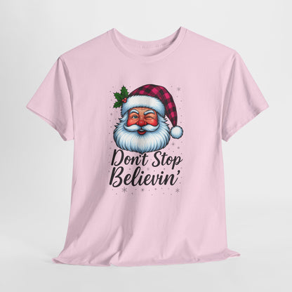 Santa Believin' Pink Holiday Tee