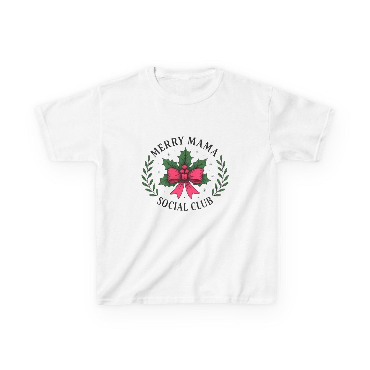 Merry Mama Social Club Dino Christmas Tee