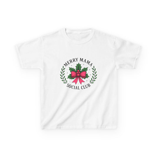 Merry Mama Social Club Dino Christmas Tee