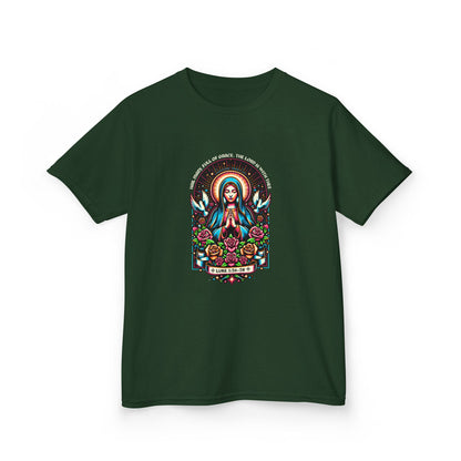 Virgin Mary Graphic Tee - Christmas Kids Shirt