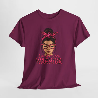 Breast Cancer Warrior Tee, Inspirational T-Shirt for Survivors, Supportive Gift for Cancer Awareness Events, Unisex Cotton Top, [...]