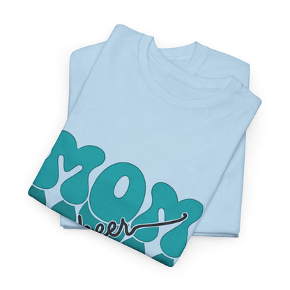 MOM Cheer – Turquoise Spirit Tee