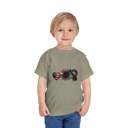All American Girl Heart & Flower Tee
