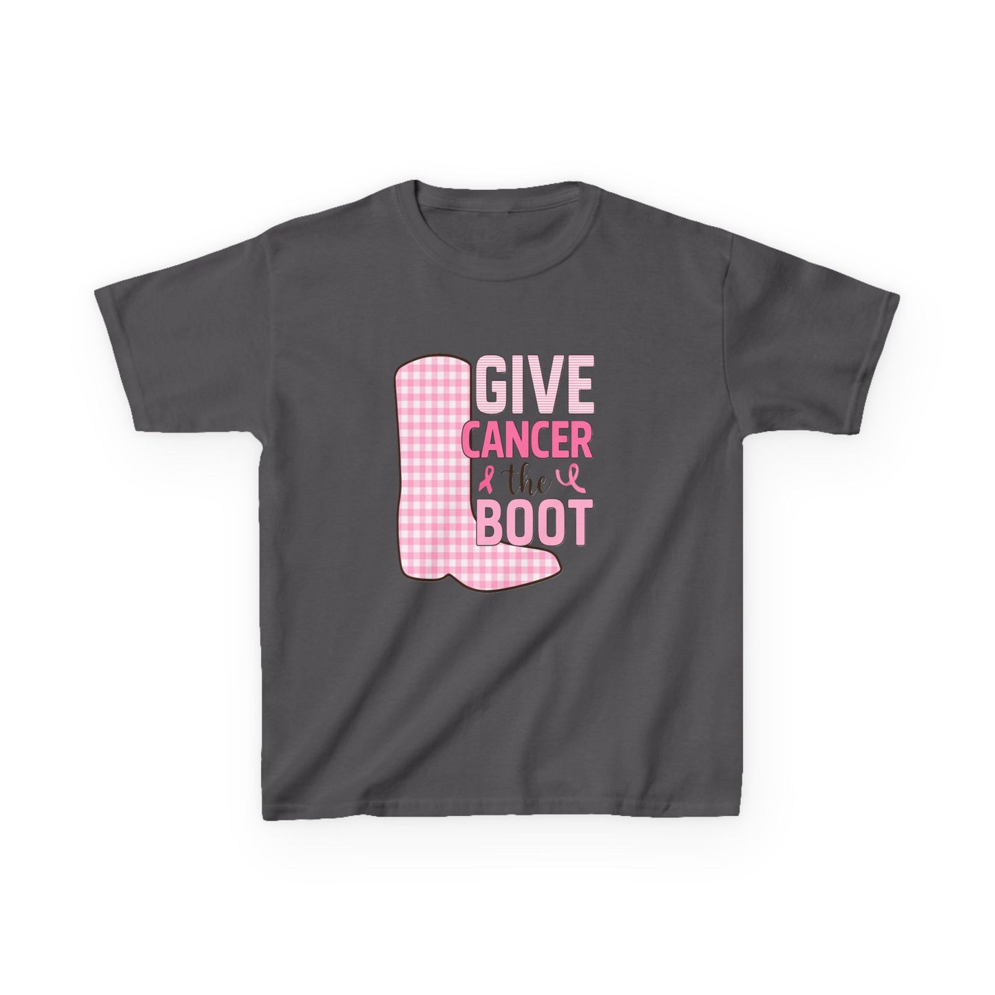 Give Cancer the Boot: Dinosaur Christmas Tee