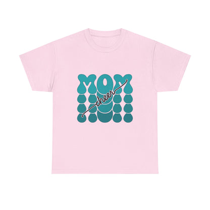 MOM Cheer – Turquoise Spirit Tee