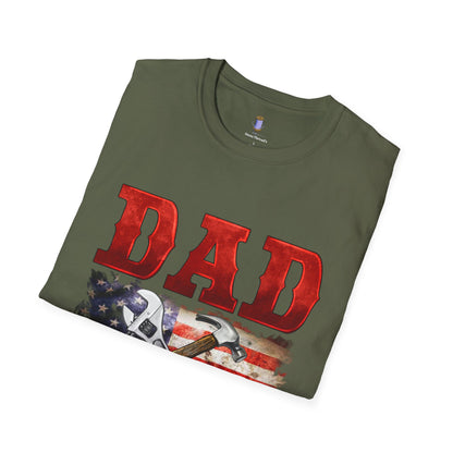 Patriotic Dad T-Shirt | Fixer of All Things Gift | Father's Day, Independence Day, Birthday Present, Casual Wear, Dad Apparel