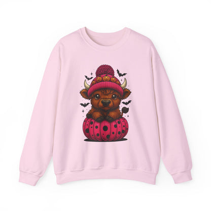 Highland Cow Halloween Sweatshirt - Cute Fall Vibes