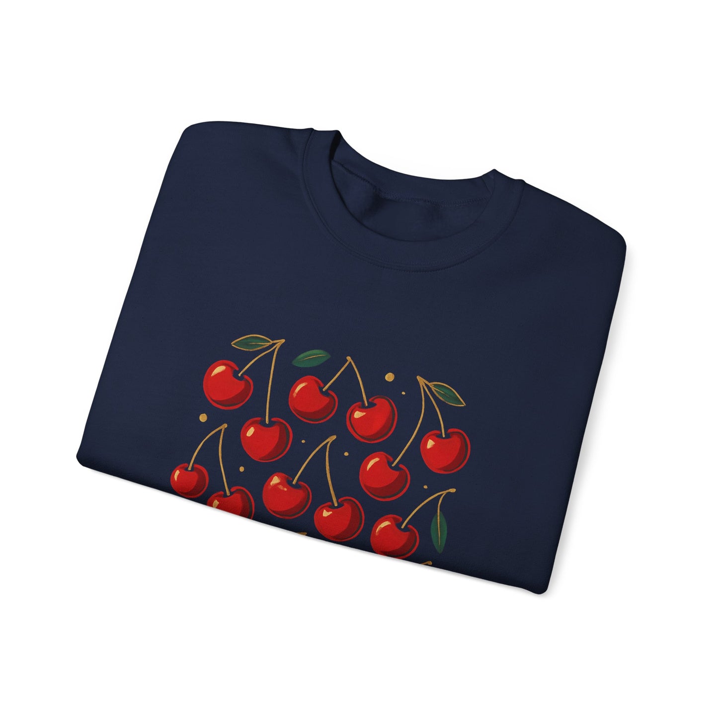 Cherry Bomb Crewneck Sweatshirt — Retro Cherry Graphic Pullover