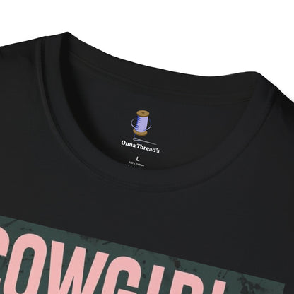 Cowgirl Skull Graphic T-Shirt, Western Fashion Tee, Unisex Cowboy Shirt, Boho Style Wear, Gift for Cowgirls, Casual Outing Top