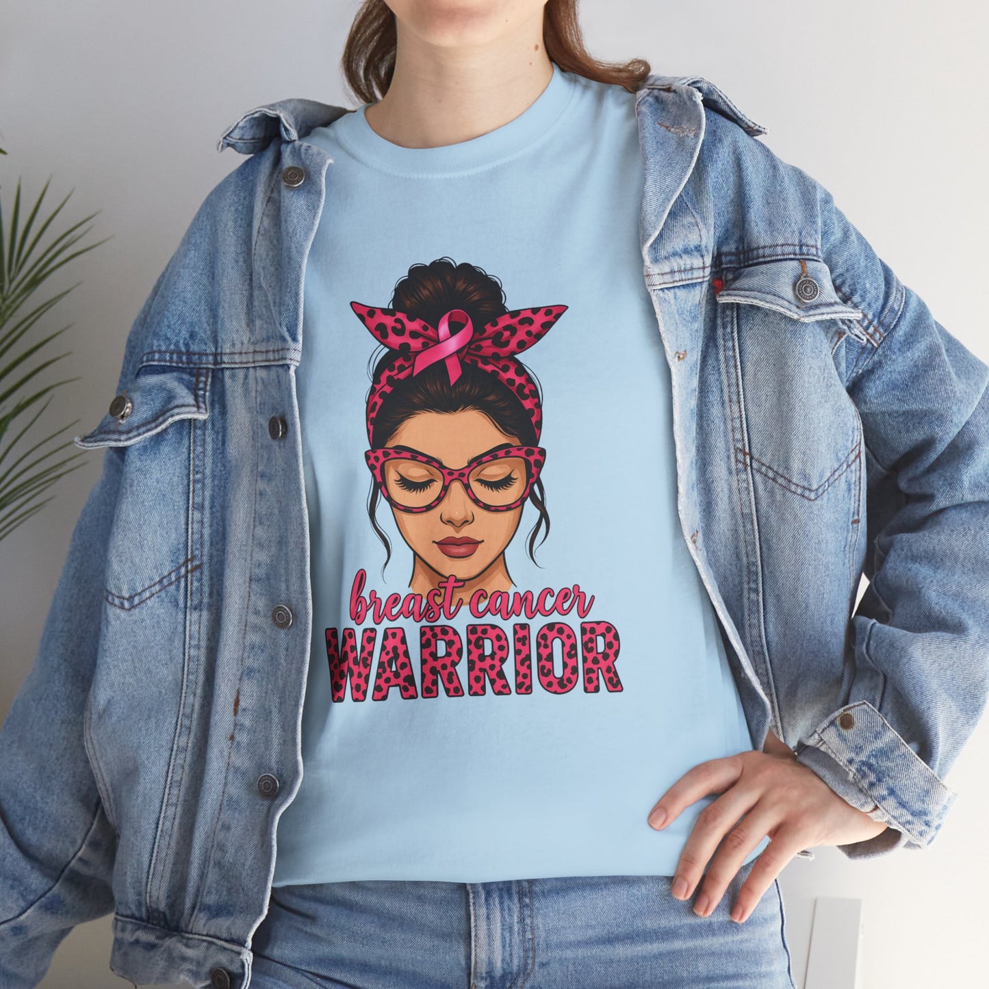 Breast Cancer Warrior Tee, Inspirational T-Shirt for Survivors, Supportive Gift for Cancer Awareness Events, Unisex Cotton Top, [...]