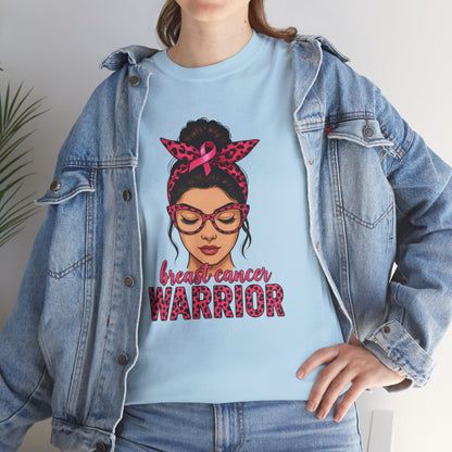Breast Cancer Warrior Tee, Inspirational T-Shirt for Survivors, Supportive Gift for Cancer Awareness Events, Unisex Cotton Top, [...]