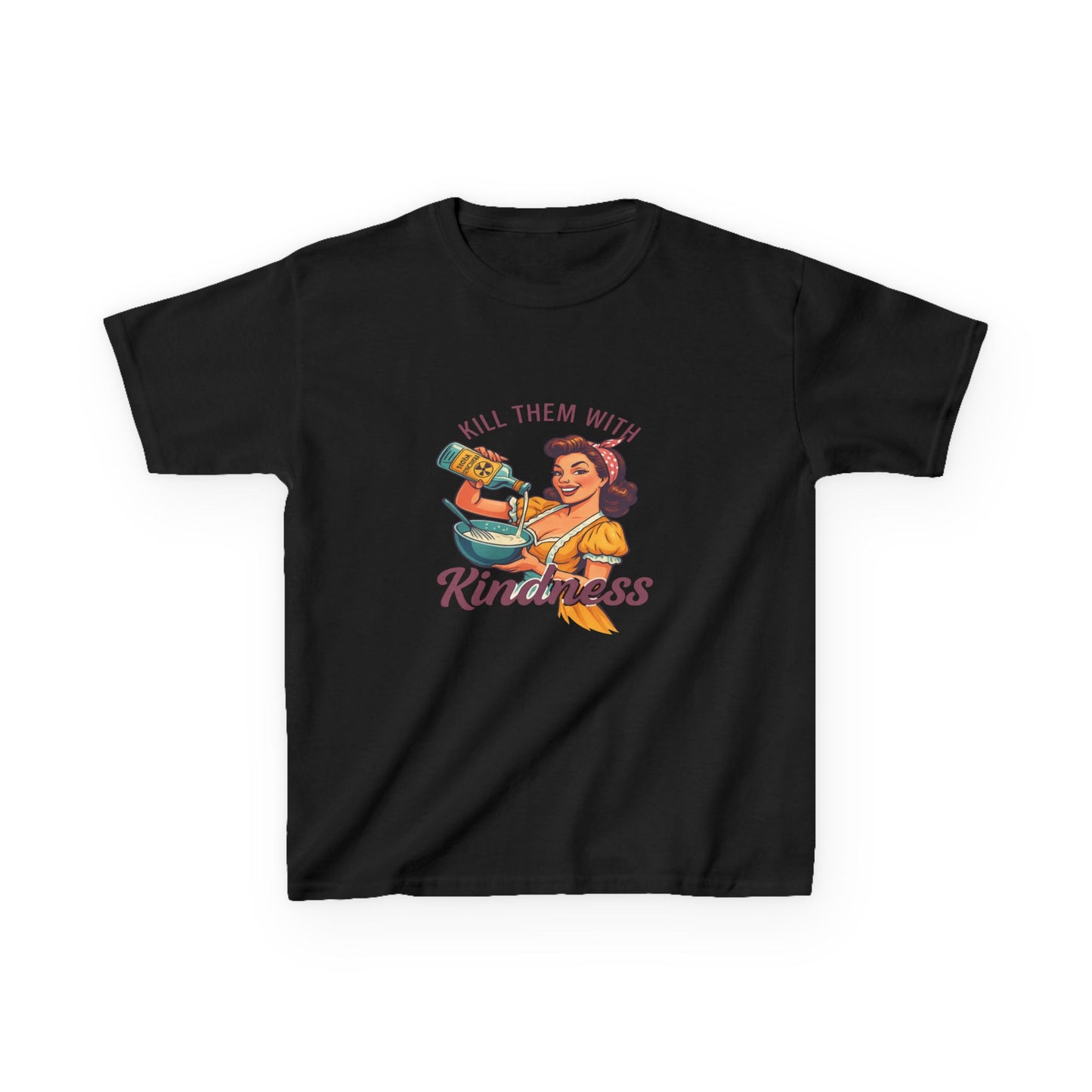 Radioactive Kindness: Funny Xmas Dinosaur Tee for Kids