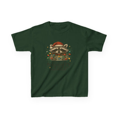 Naughty Raccoon Christmas Tee - Holiday Gift for Kids