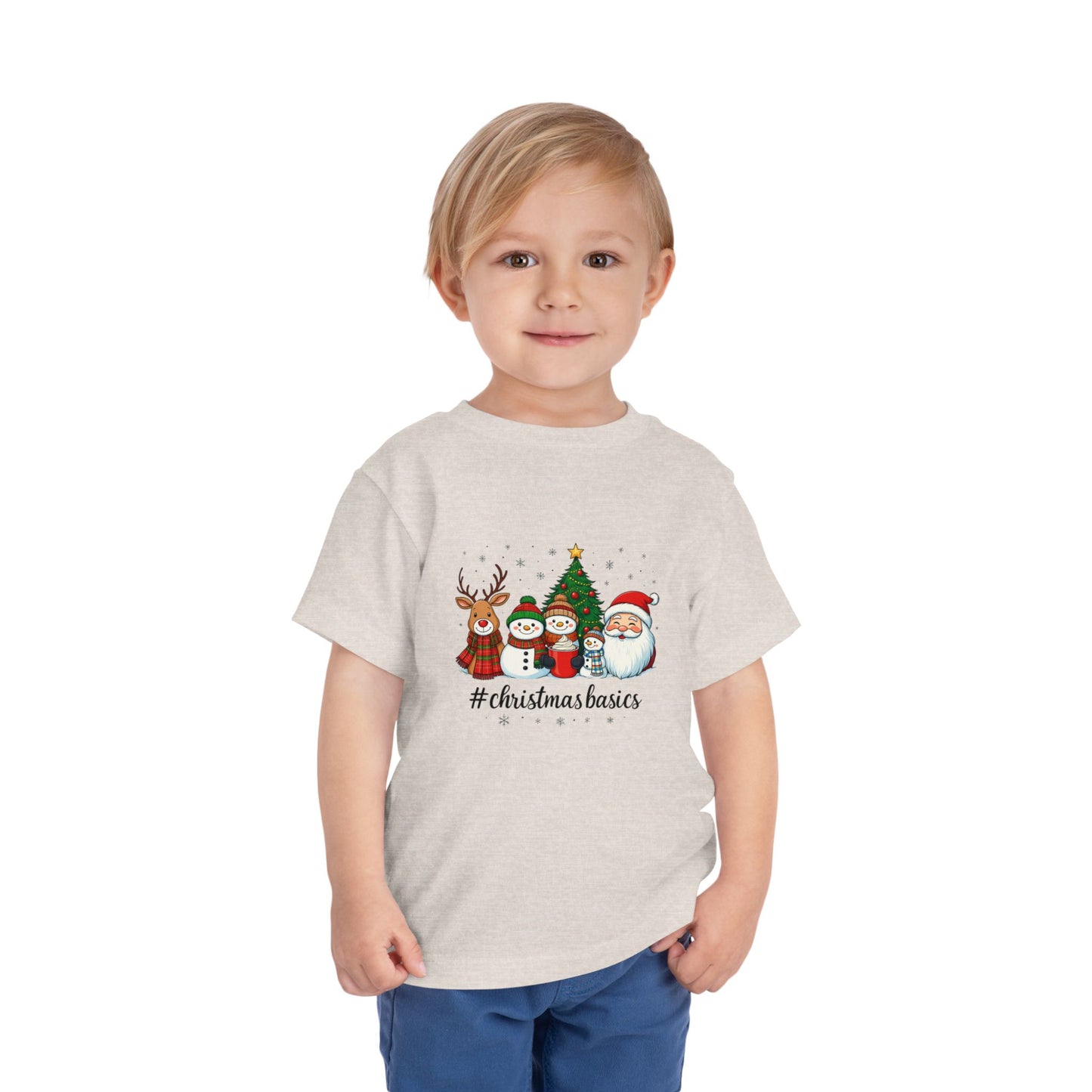 Christmas Basics Toddler Tee - Festive Holiday Fun
