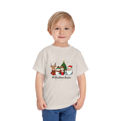 Christmas Basics Toddler Tee - Festive Holiday Fun