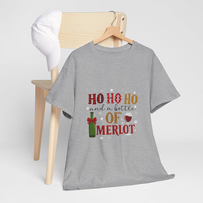 Ho Ho Ho Merlot Christmas Tee