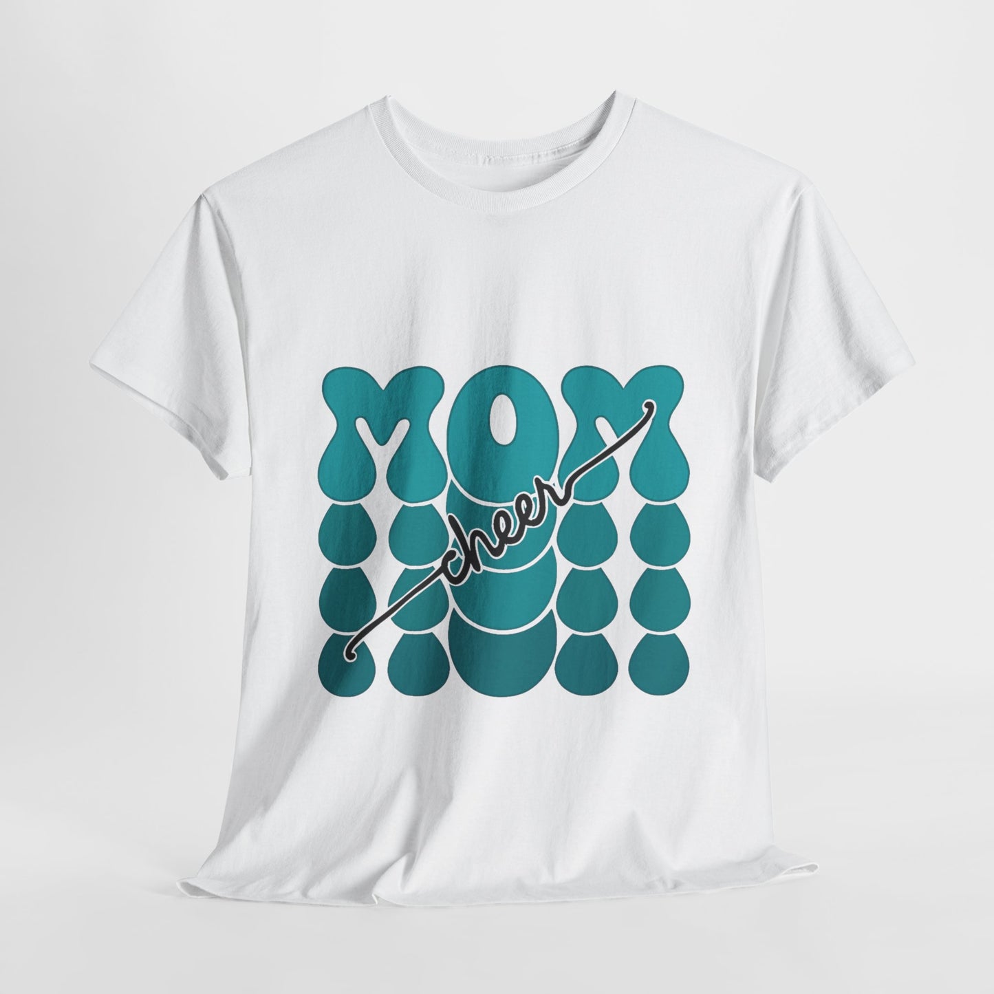 MOM Cheer – Turquoise Spirit Tee