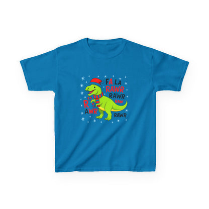 Holiday Dinosaur Kids Tee, Christmas Shirt, Fun Dinosaur T-Shirt, Kids Party Outfit, Cute Graphic Tee, Gift for Kids