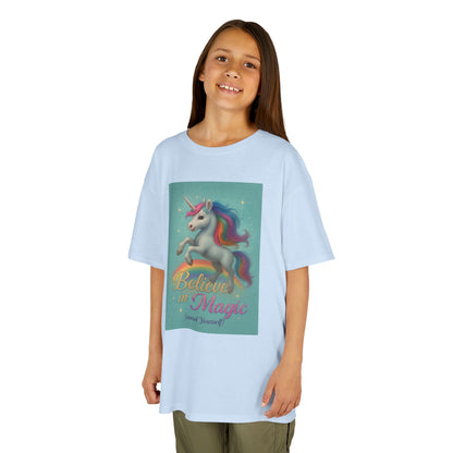 Unicorn Magic Kids Tee - Believe in Magic, Kids T-Shirt, Unicorn Shirt, Birthday Gift, Playtime Apparel
