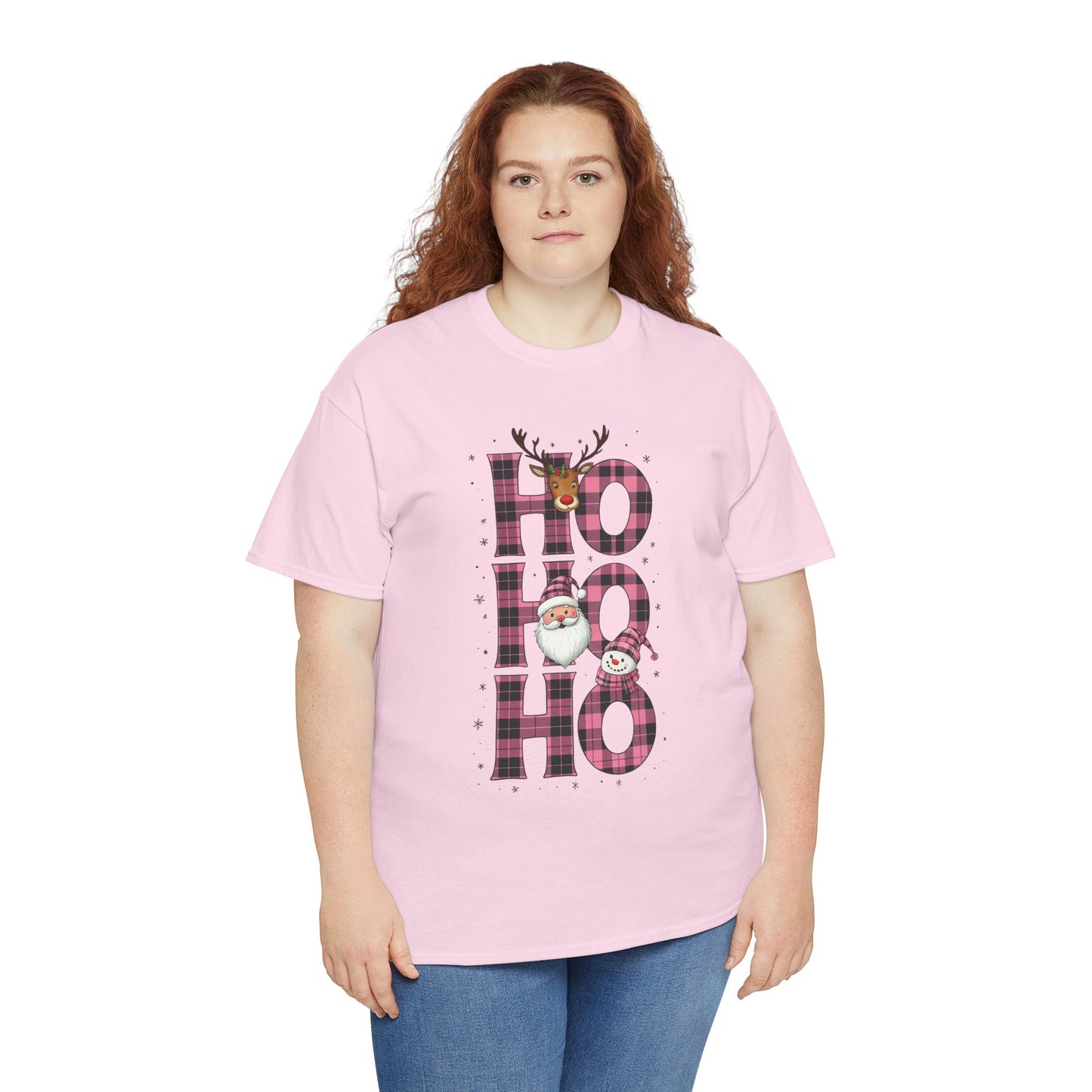 Ho Ho Ho Plaid Holiday Tee