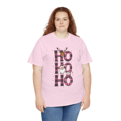 Ho Ho Ho Plaid Holiday Tee
